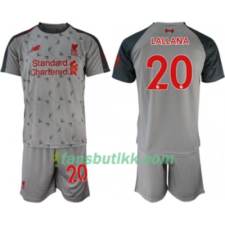 Fotballdrakt Liverpool Lallana 20 Barn Tredjetrøye 2018-2019 Kortermet